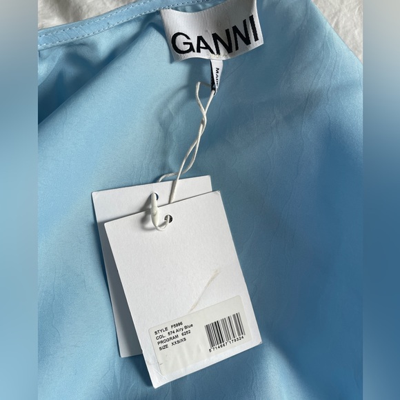 Ganni Tafetta Mini Wrap Dress - Picture 6 of 12